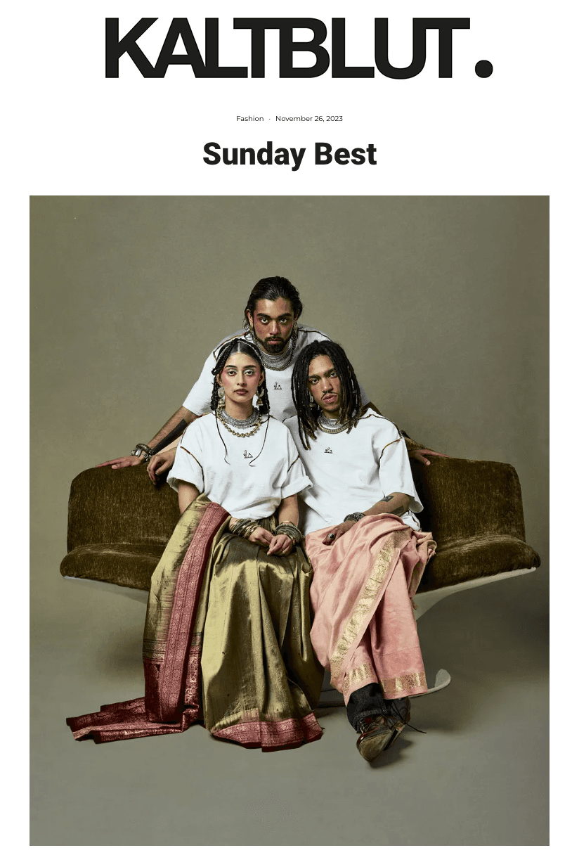 Kaltblut Magazine Sunday Best fashion editorial